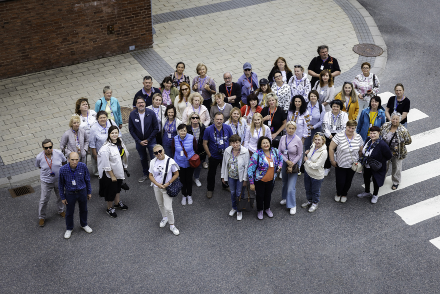 Group photo outdoors